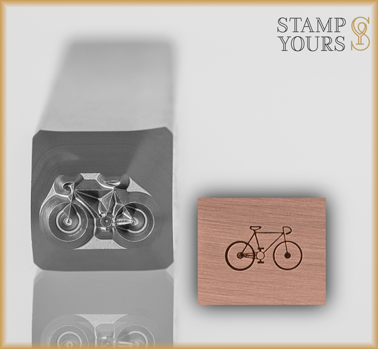 Bicycle Design Stamp 4.5mm - Stamp Yours