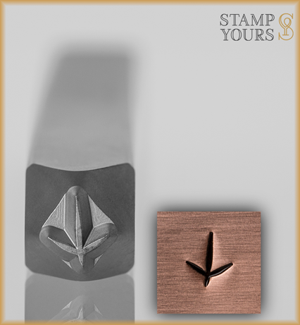 Bird Track Design Stamp 4mm - Stamp Yours