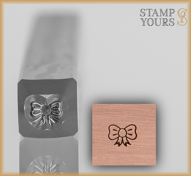 Bow Ribbon Design Stamp 3mm - Stamp Yours