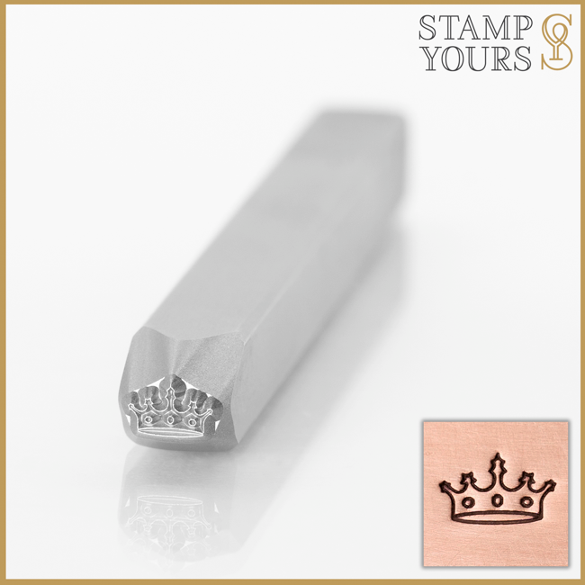 Crown Metal Stamp Design for Jewelry and Stainless Steel By Stamp Yours