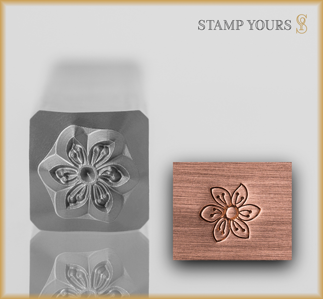 Flower Style 2 Design Stamp - Stamp Yours
