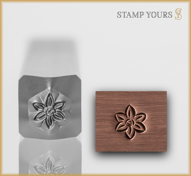 Flower Style 5 Design Stamp - Stamp Yours