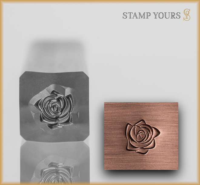 Rose Style 3 Design Stamp - Stamp Yours