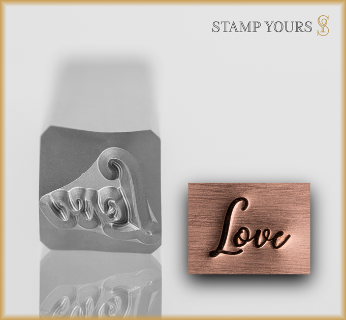 Hand Lettered Word "Love" - Stamp Yours