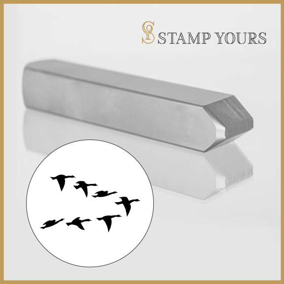 Geese Flock Metal Stamp - Stamp Yours