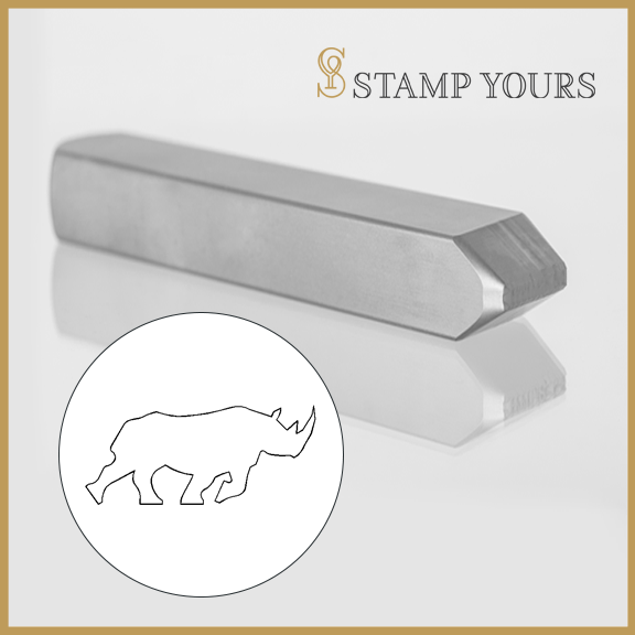 Rhinoceros Metal Stamp - Stamp Yours