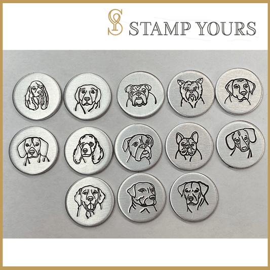 14 Dogs Metal Stamp Bundle - Stamp Yours