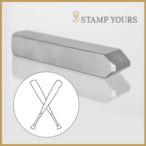 Baseball Bats Metal Stamp - Stamp Yours