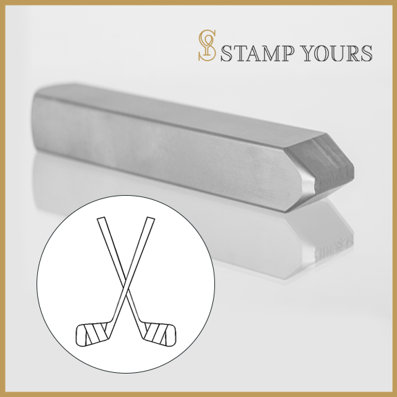 Hockey Sticks Metal Stamp - Stamp Yours