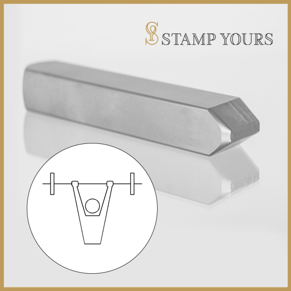 Weight Lifter Metal Stamp - Stamp Yours