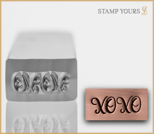 Hand Lettered Word "XOXO" - Stamp Yours