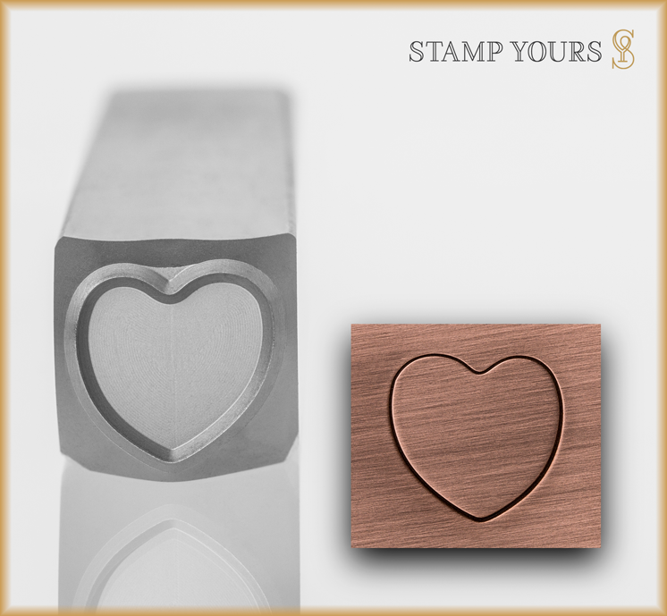 Candy Heart Outline - Stamp Yours