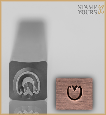 Horse Track Design Stamp  4mm - Stamp Yours