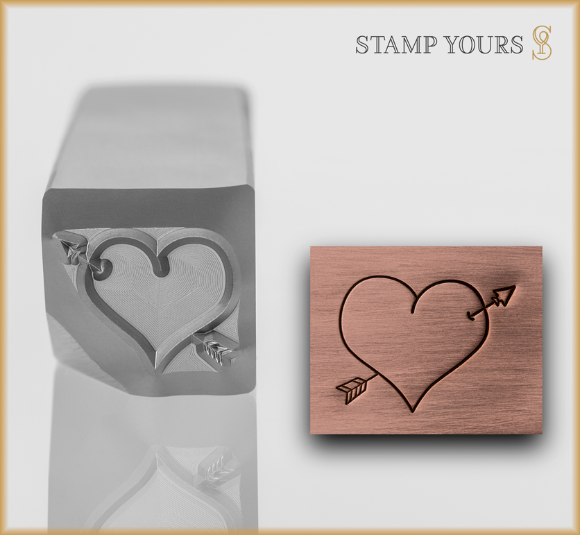 Heart with Arrow - Stamp Yours