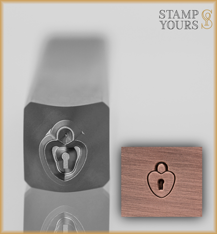 Love Lock Design Stamp 5mm - Stamp Yours