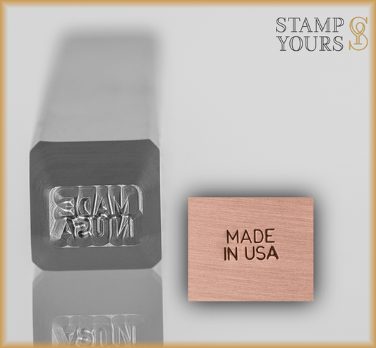 Made In USA Design Stamp 2.5mm - Stamp Yours