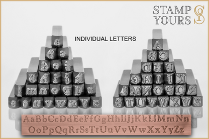 Eden 6mm -  Individual Letters - Stamp Yours