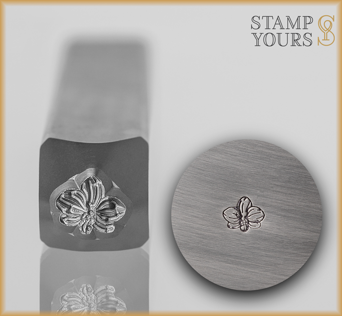 Orchid Flower Design Stamp - Stamp Yours