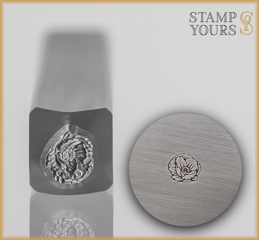 Poppy Flower Design Stamp - Stamp Yours