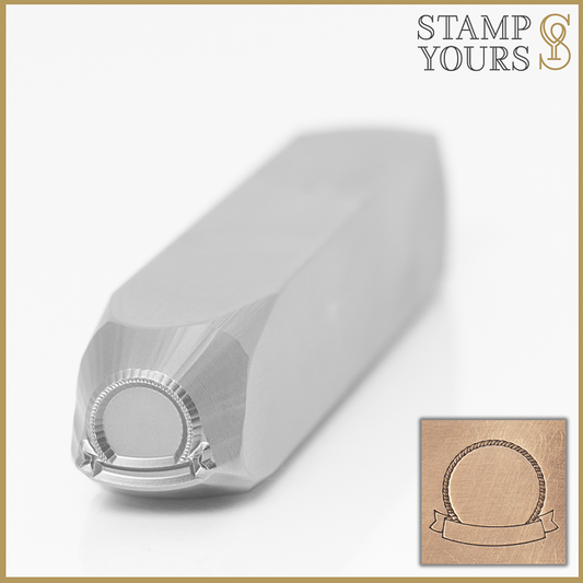 Rope Border Banner Medal Award Metal Design Stamp for Stainless Steel By Stamp Yours