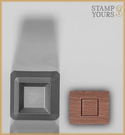 Square Design Stamp 4mm - Stamp Yours
