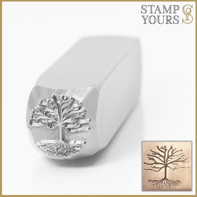 Tree of Life Metal Design Stamp for Jewelry Keychains and Stainless Steel By Stamp Yours