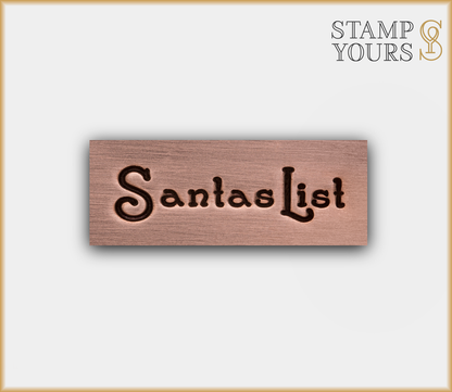 Santas List 3mm - Stamp Yours