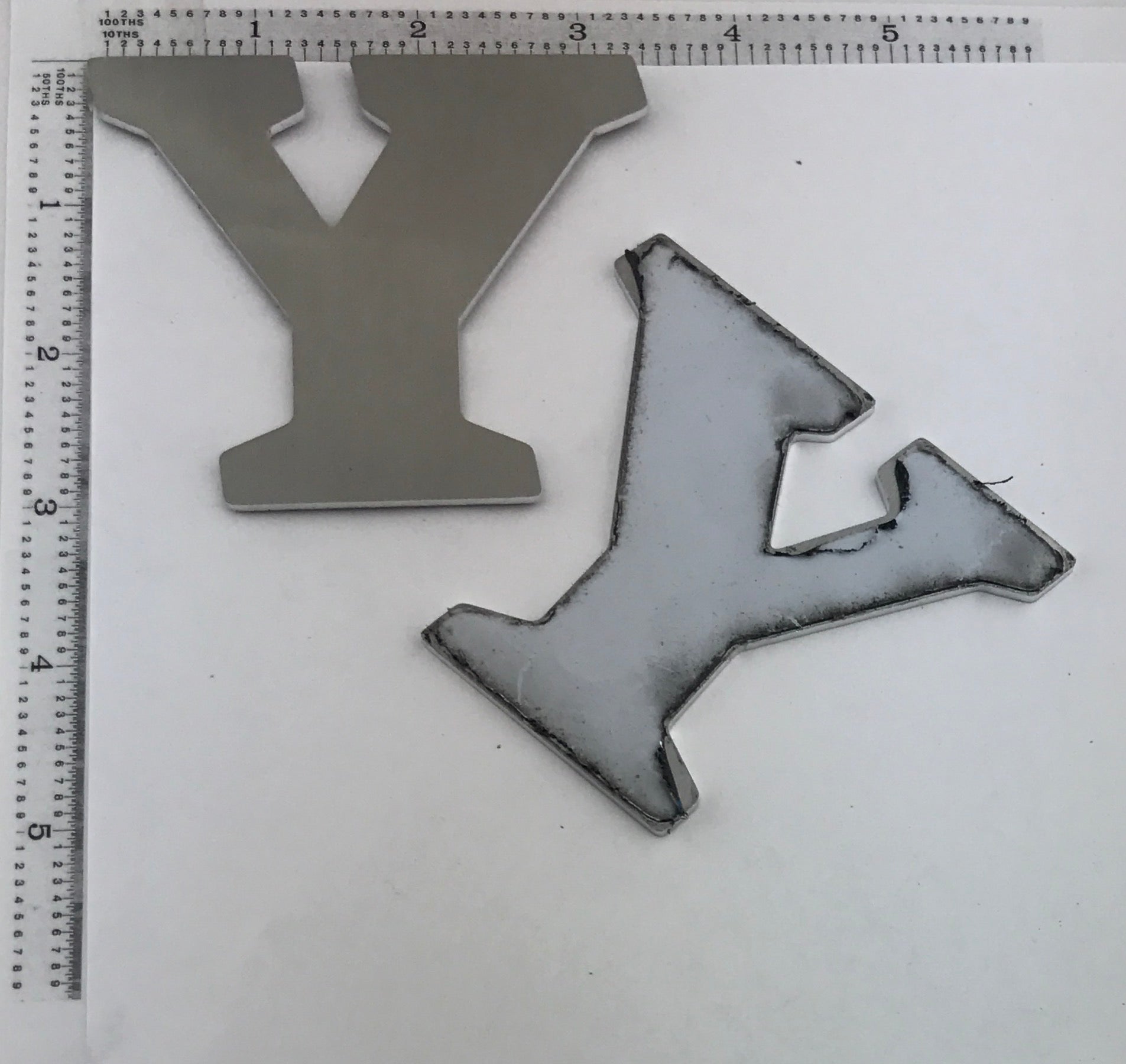 Letter Blanks " Y " - Stamp Yours