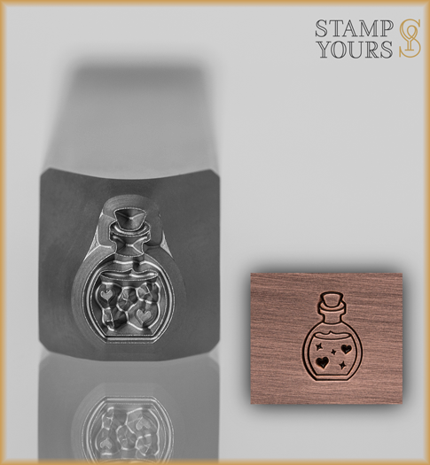 Love Potion Design Stamp 7mm - Stamp Yours